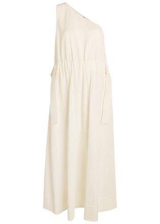 Tory Burch Floral-jacquard Belted Cotton-blend Midi Dress - White - S (UK8-10 / S)