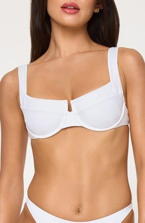 L*Space Mako Underwire Bikini Top in White at Nordstrom, Size X-Large