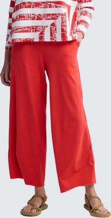 Luukaa D'Celli Ilaria Curved Jersey Pants in Vermillion at Nordstrom, Size 14