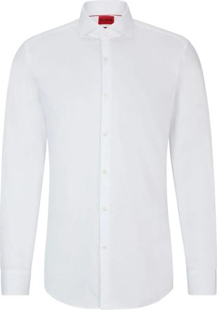 HUGO BOSS Camicia con colletto ampio - Bianco