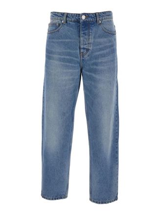 Ami Blue Mid Rise Jeans