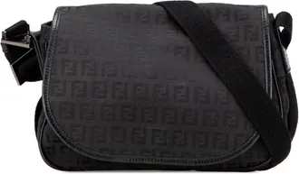 Fendi Borsa a tracolla in tela con motivo Zucchino 2000-2010 - Nero