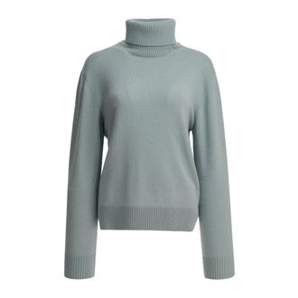 Semper Truien & Vesten, Dames, Blauw, L, Kasjmier, Roll-Neck Trui van Kasjmier