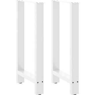 vidaXL Patas Para Mesa De Bar Blancas (2 Unidades, 50 X 90-91 Cm, Acero) Vidaxl
