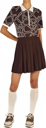 Malbon Golf Viviana Mini Dress In Brown