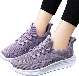 Generic Womens Trainers Size 4 Trainers for Women Arch Support Trainer Lightweight Wide Fit Orthopedic Shoes Breathable Mesh Non Slip Running Sneakers Lace Up