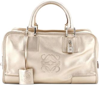 Loewe Amazona Bag Embossed Leather 28 satchel - Goud