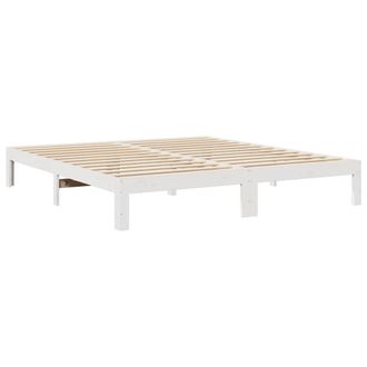 Berkfield Home Durable Bed Frame without Mattress White 180x200 cm Super King So