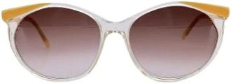 Saint Laurent Pre-owned Accessories, female, Yellow, Size: ONE SIZE Pre-owned Plastic Sunglasses