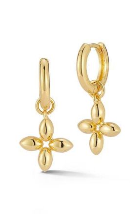 Chloe and Madison Clover Hoop Earrings in Gold at Nordstrom Rack