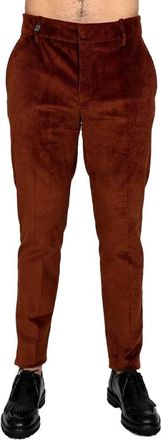 Hosio Hosio, Broeken, Heren, Oranje, M, Cropped Broeken