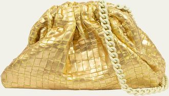 Maria La Rosa Game Mini Ribbon Metallic Shoulder Bag