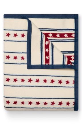 ChappyWrap Stars & Stripes Throw Blanket in Cream at Nordstrom