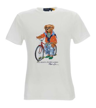 Ralph Lauren White Crew Neck T-Shirts
