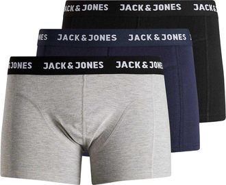 Jack & Jones Jack And Jones Boxershorts voor heren van het merk Anthony (set van 3) (Zwart/Navy/Grijs)
