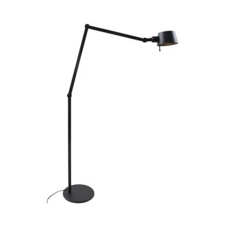 Lucande Lucande L&aacute;mpara De Pie silka En Negro Metal