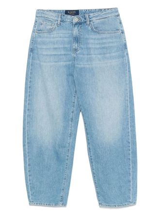 Kaos logo-plaque jeans - women - Cotton/Polyester - 27 - Blue