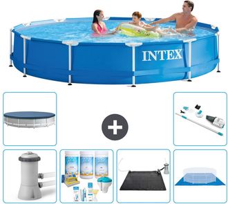 Intex Piscina Con Estructura Redonda - 366x76 Cm - 8-piezas S20469