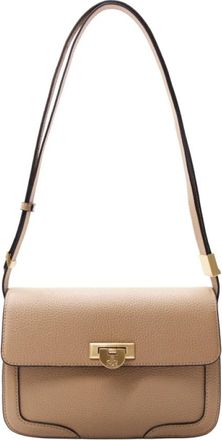 Pourchet Auteuil Crossbody Tas - Dames - Schoudertassen - Beige - ONE Size - Leer - Tassen