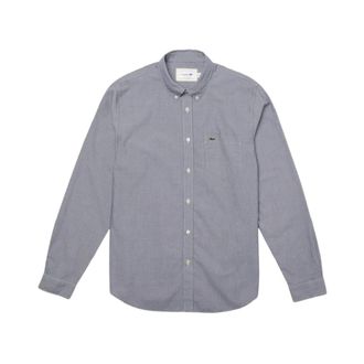Lacoste Blauw Overhemd met Elegant Ontwerp - Heren - Casual Overhemden - Blauw - M - Katoen - Overhemden