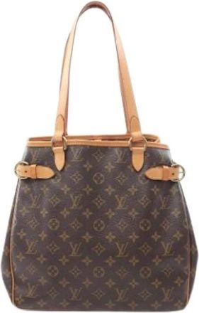 Louis Vuitton Pre-owned Shoulder Bags, female, Brown, Size: ONE SIZE Pre-owned Monogram Batignolles Vertical Tote