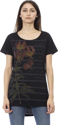 Trussardi Womens T-Shirt Women - Black Cotton - Size Medium