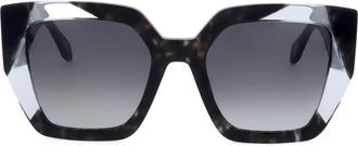 Just Cavalli Ladies Grey Square Sunglasses SJC021K-1