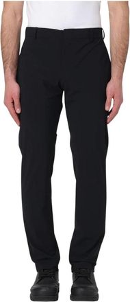 Pantaloni Torino Grijze Slim Fit Stretchbroek - Heren - Slim Fit Broeken - Zwart - L - Broeken