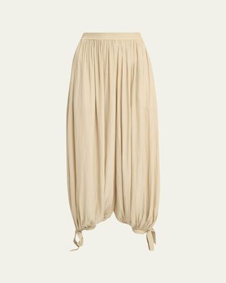 Chlo&eacute; Balloon Trousers with Tie Details