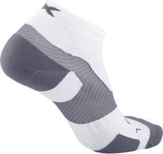2XU Vectr Light Cushion 1/4 Crew in White/grey at Nordstrom, Size X-Large