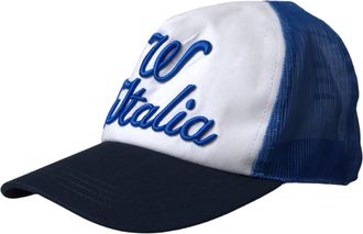 Dolce & Gabbana HAT9514 Italia Logo Mesh Baseball Cap - Multicolor