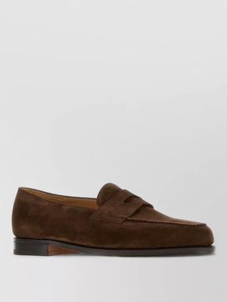 John Lobb suede loafers