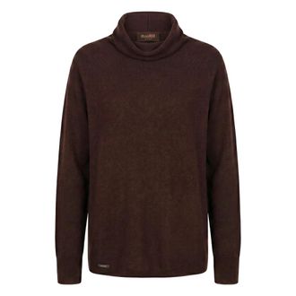 Moorer Trui met hoge hals en lange mouwen - Dames - Cashmere truien - Bruin - XS - Kasjmier - Truien & Vesten