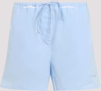 Miu Miu Light Blue Cotton Shorts