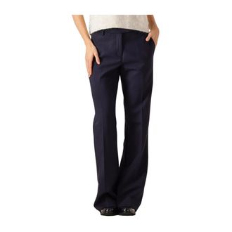 Moss Copenhagen Dames, Broeken, Blauw, Maat: XS Leer