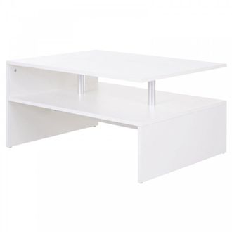 HOMCOM HOMCOM Contemporary Coffee Table - White - Home Living | TJ Hughes