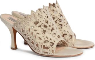 Alberta Ferretti Uitgesneden sandalen - Beige