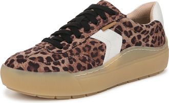 Dr. Scholls Womens Time Off Win Sneaker, Cheetah Animal Print, 5 UK