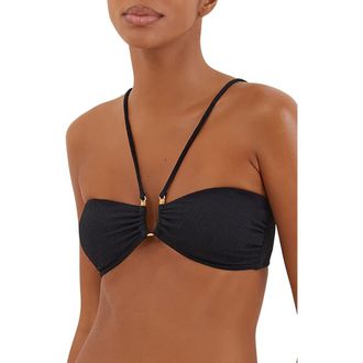 Vix Callie Bandeau Bikini Top in Black at Nordstrom Rack, Size Medium