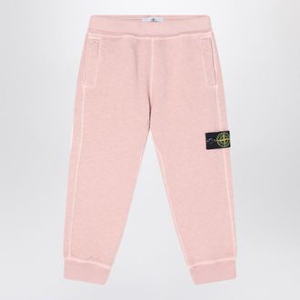 Stone Island Pink cotton jogging pants