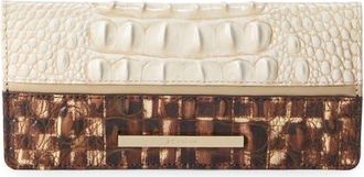Brahmin Ady Croc Embossed Continental Wallet in Multi Brown at Nordstrom