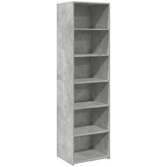 vidaXL Credenza Grigio Cemento 50x41x185 in Legno Multistrato - Vidaxl