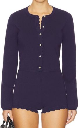 Nia Roxie Cardigan In Navy Blue