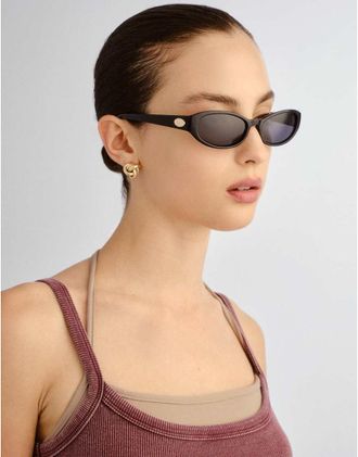 Le Specs Popalicious - Occhiali da sole slim marroni-Marrone
