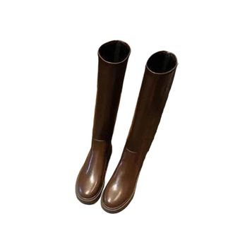 Generic Womens Winter Knee High Riding Equestrian Boots Leather Platform Shoes Long Boots Office Lady Footwear