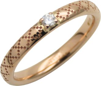 Gucci Pink Gold Pink Gold (18K) Band Ring (Pre-Owned)