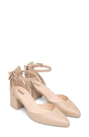 Nero Giardini Ankle Strap Pump in Natural at Nordstrom, Size 10Us
