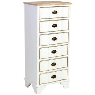 Wanderlust Deco Sinfonier de madera de 6 cajones 50 x 35 x 110h cm