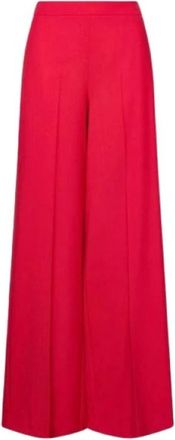 Marella Wijde broek - Dames - Broeken - Rood - Maat: S