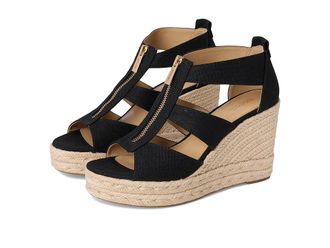 Michael Kors Etta Wedge Womens Wedge Shoes Black : 7 M
